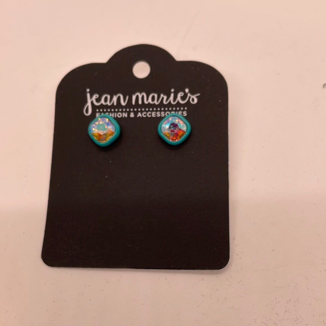 Turquoise Rhinestone Stud