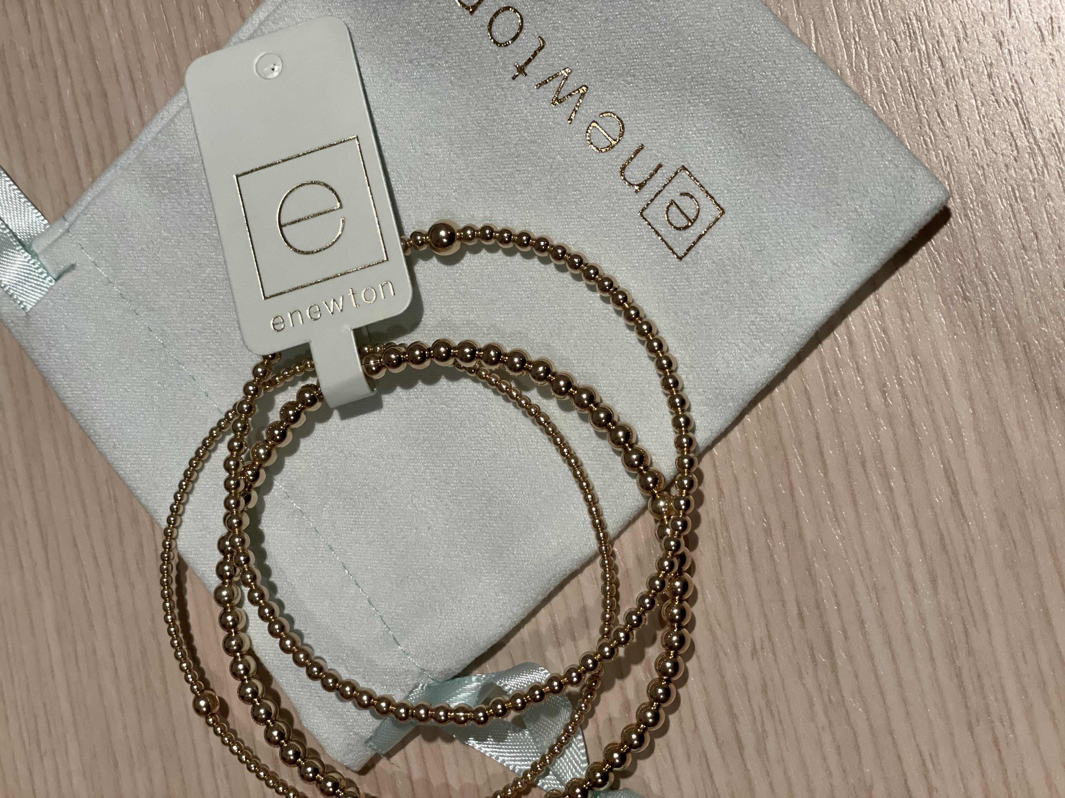 Classic Gold Bead Bangle (set of 3)