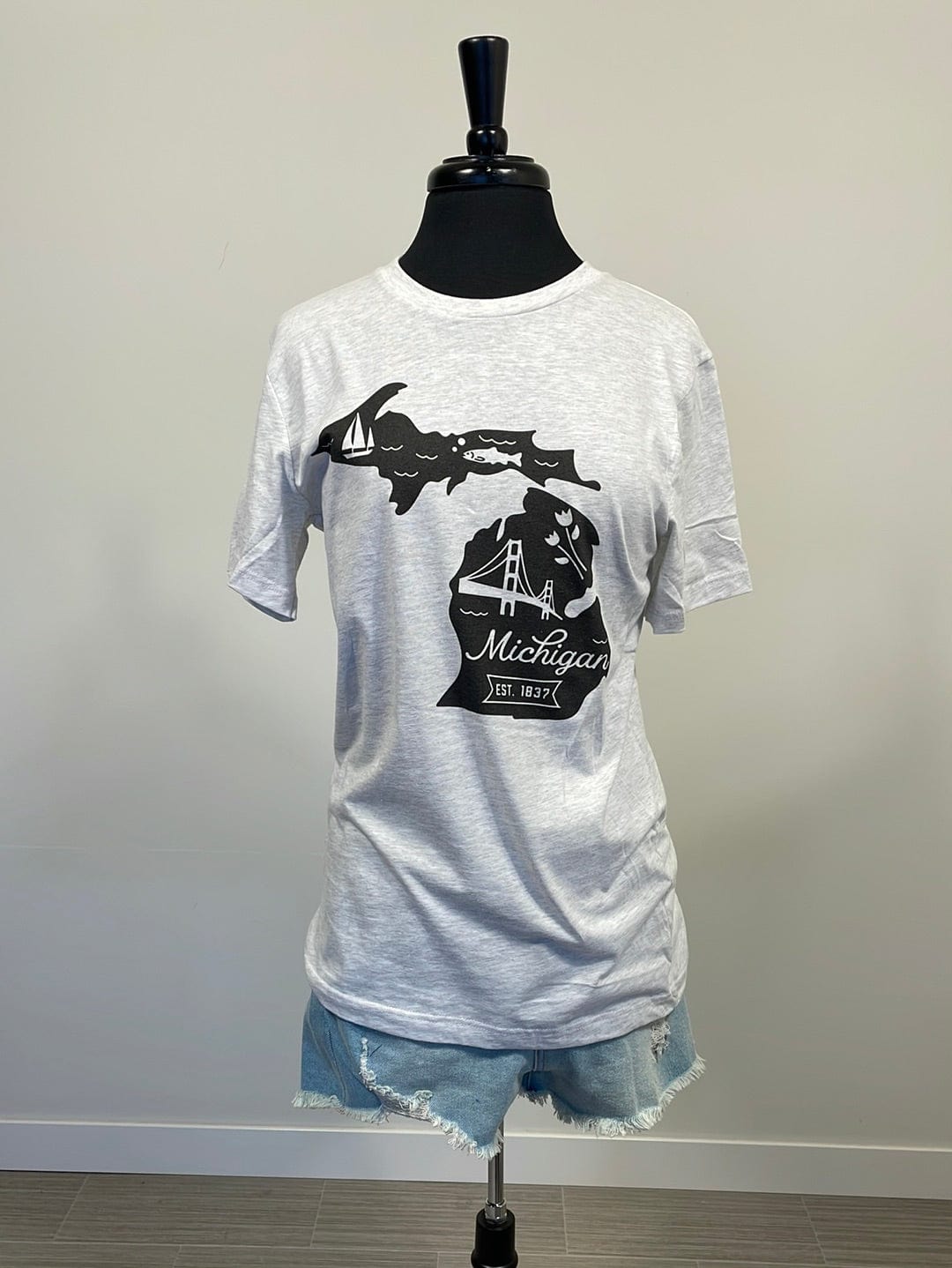 Michigan State Outline Graphic Tee
