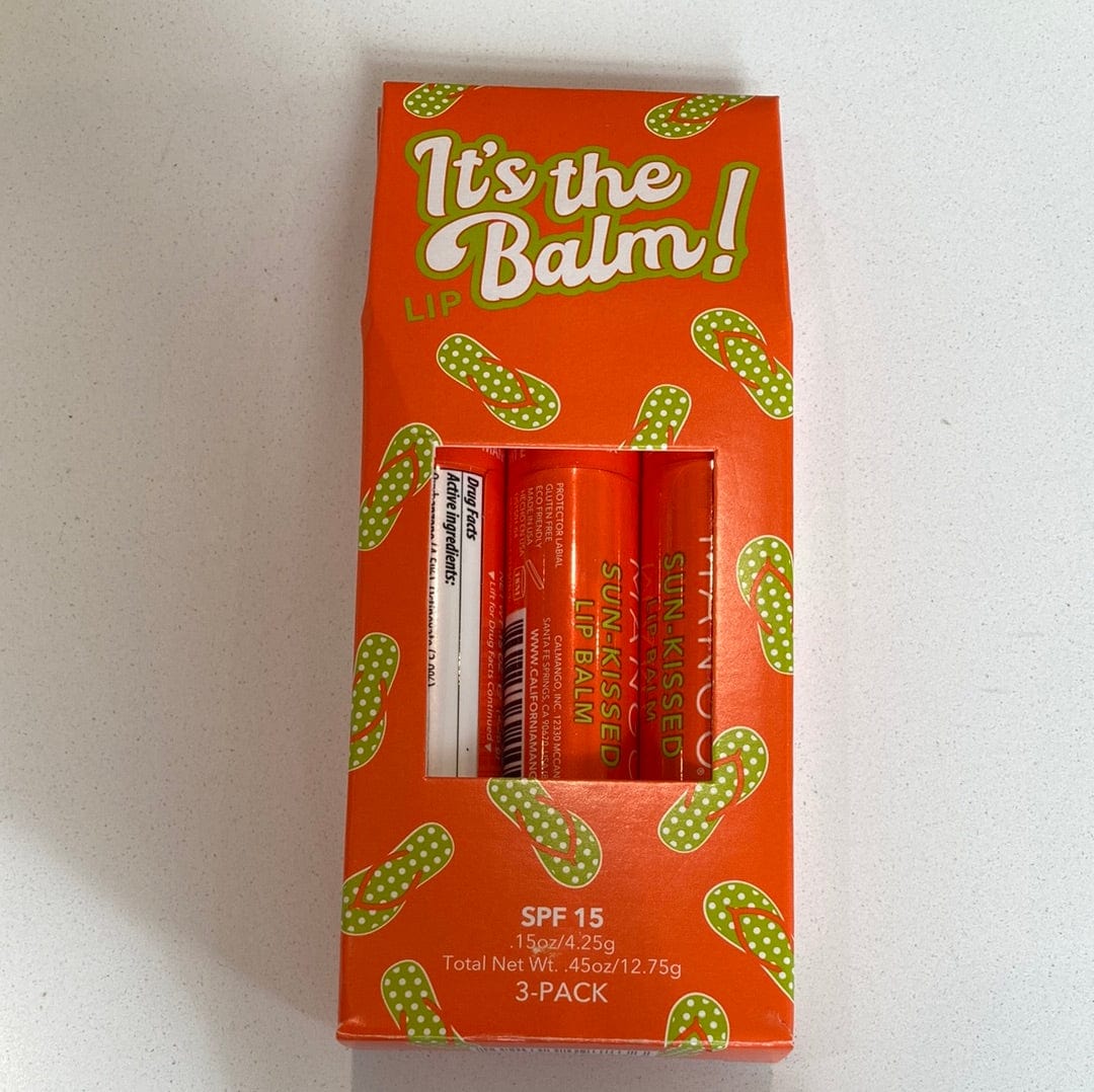 3PC Pack California Mango Lip Balm SPF 15 .15oz