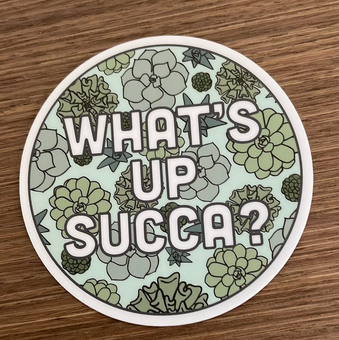 Succulent Circle Sticker