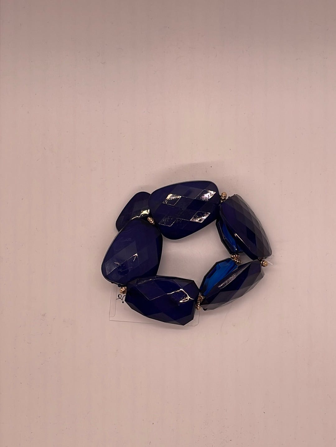 Navy Acrylic Stone Stone Bracelet Set