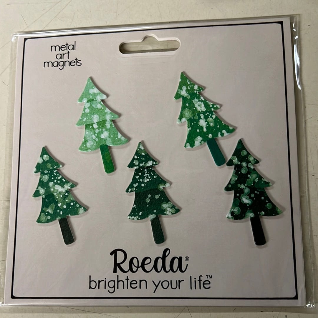 Winter Tree Magnets S/5