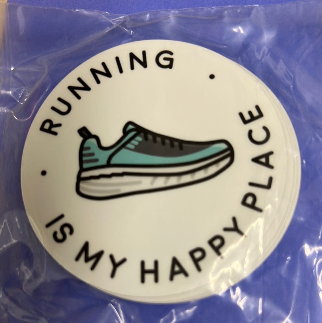 Happy Place Running Shoe Sticker