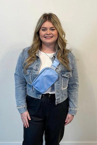 Light Blue Belt Bag