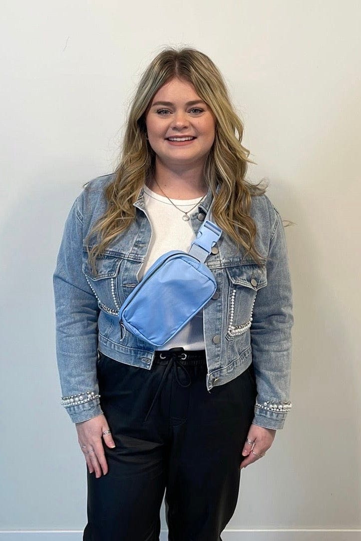 Light Blue Belt Bag
