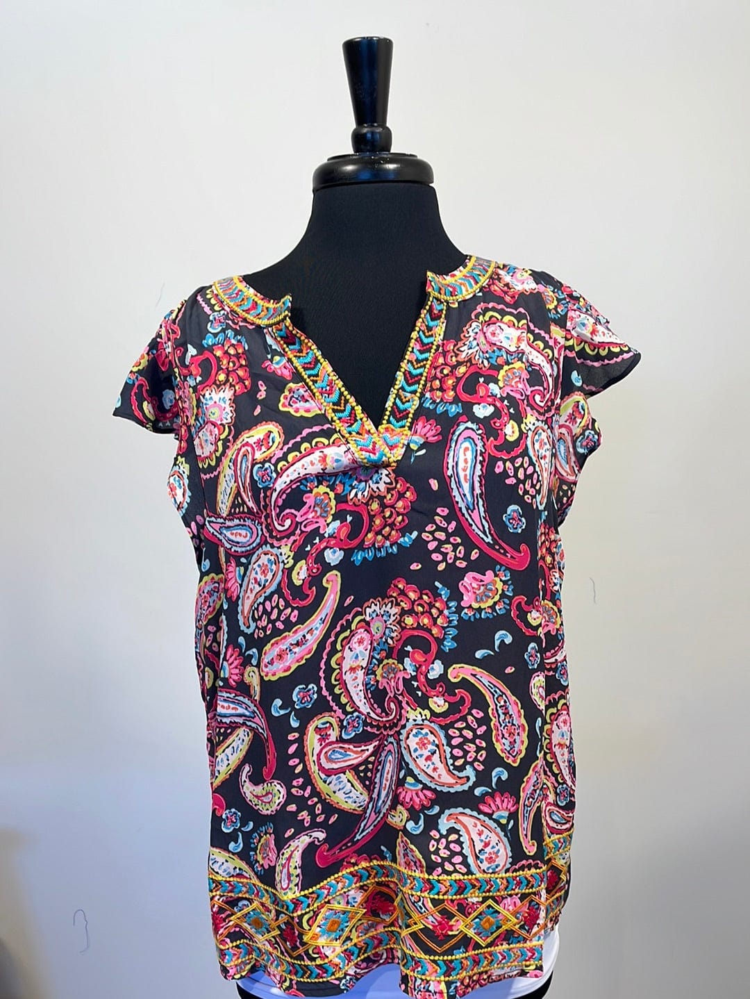 Beautiful Paisley Embroidered Top