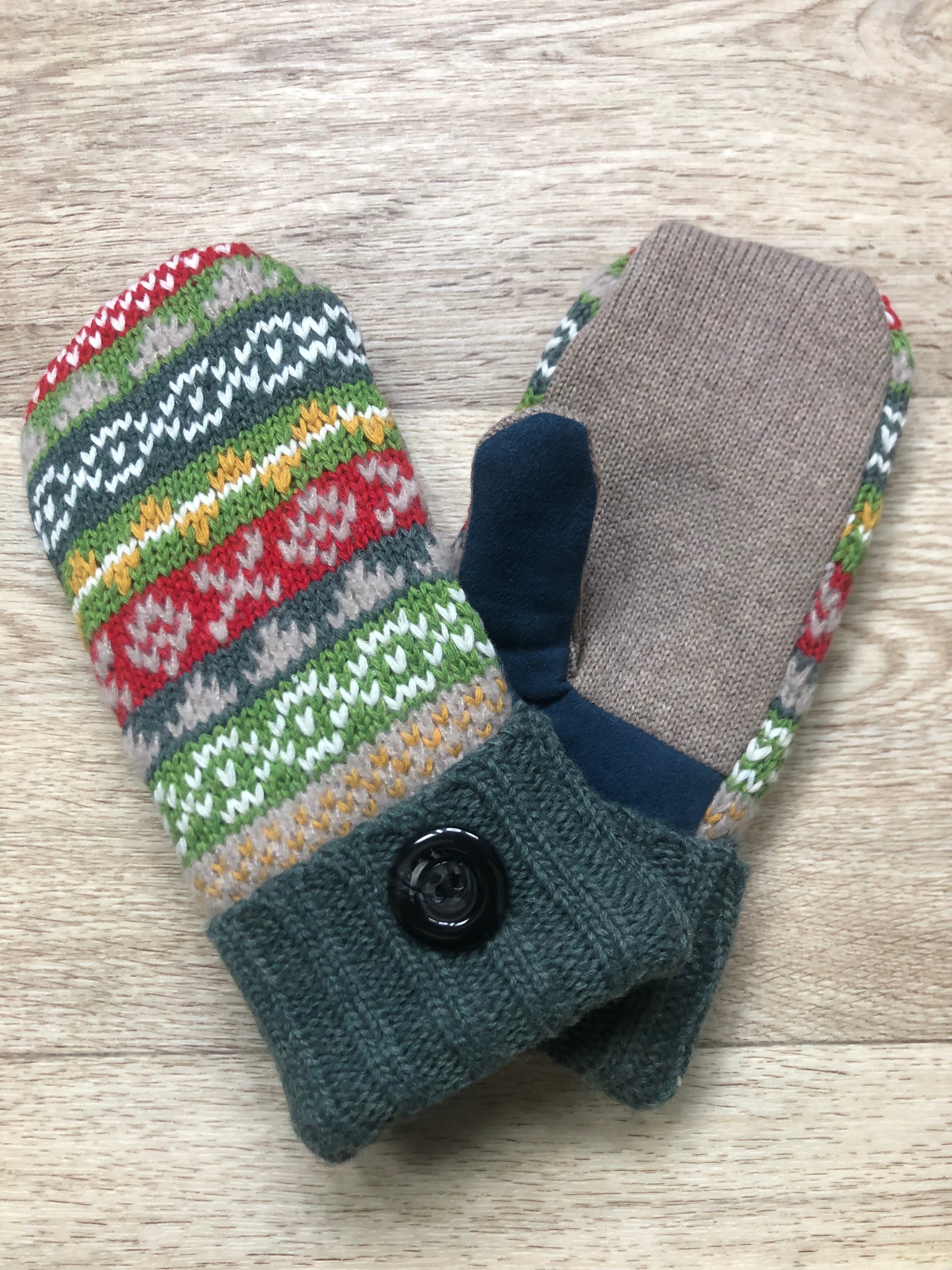 Green Live Life Cozy Mittens
