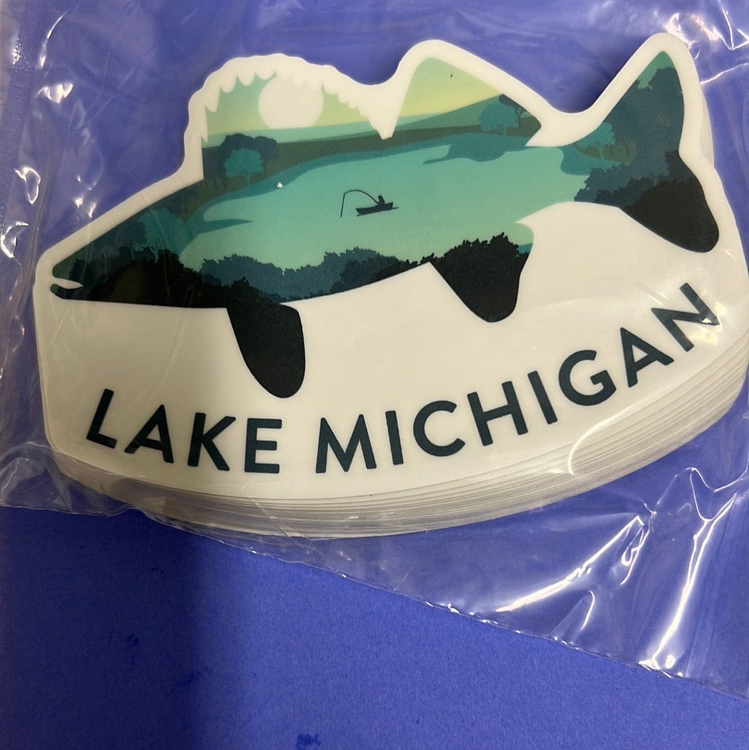Lake Michigan Walleye Sticker