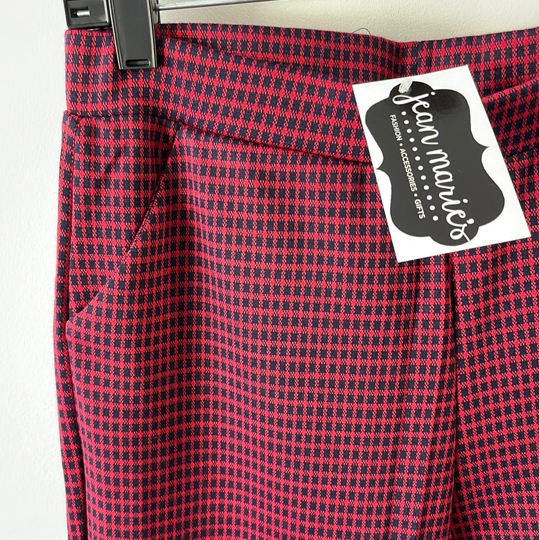 Black & Red Plaid Pant