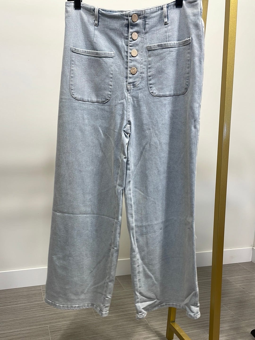 Light Blue Wide Leg Denim