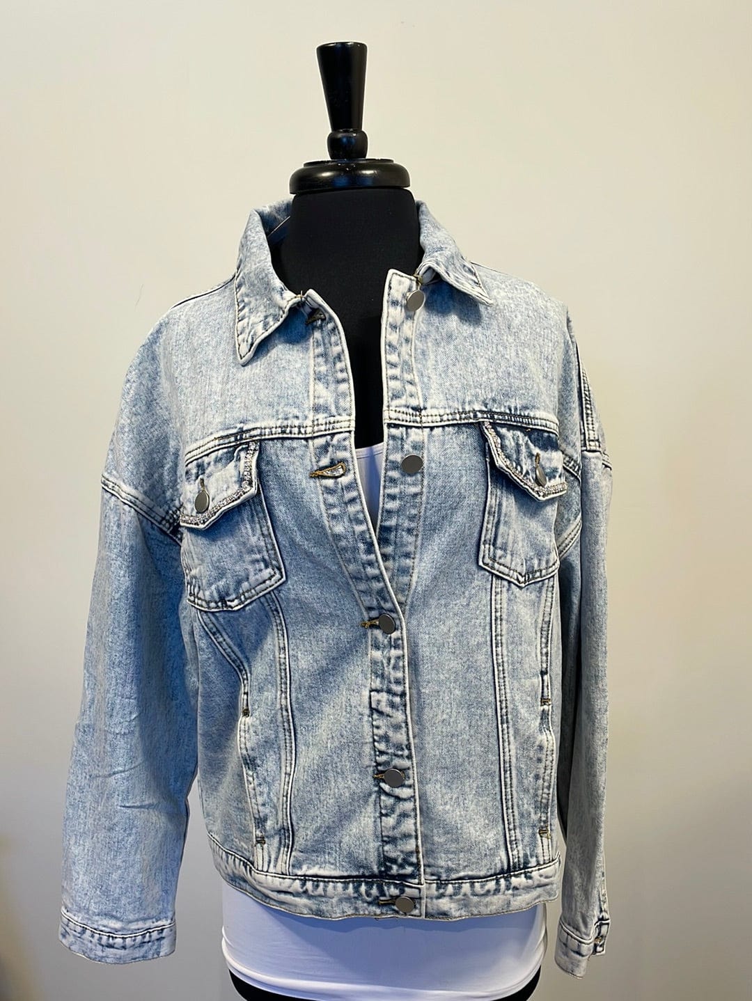 Yeehaw Bleached Denim Jacket