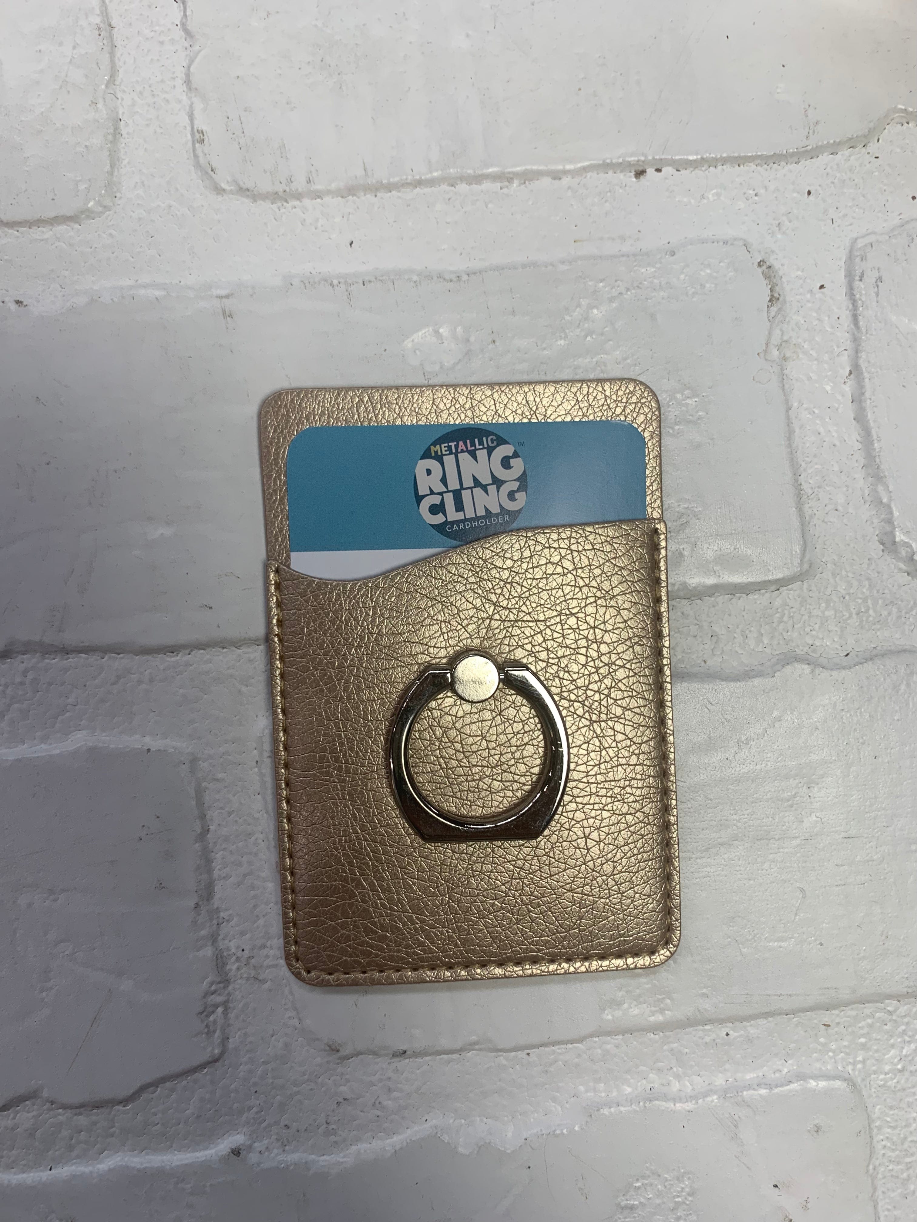Metallic Ring Cling Cardholder