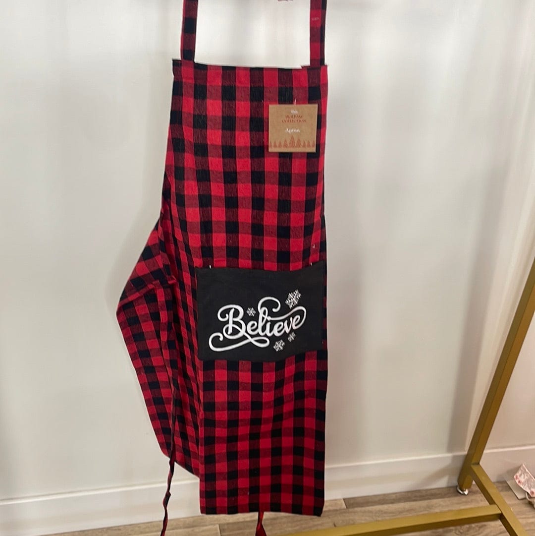 Holiday Apron - Believe Snowflakes