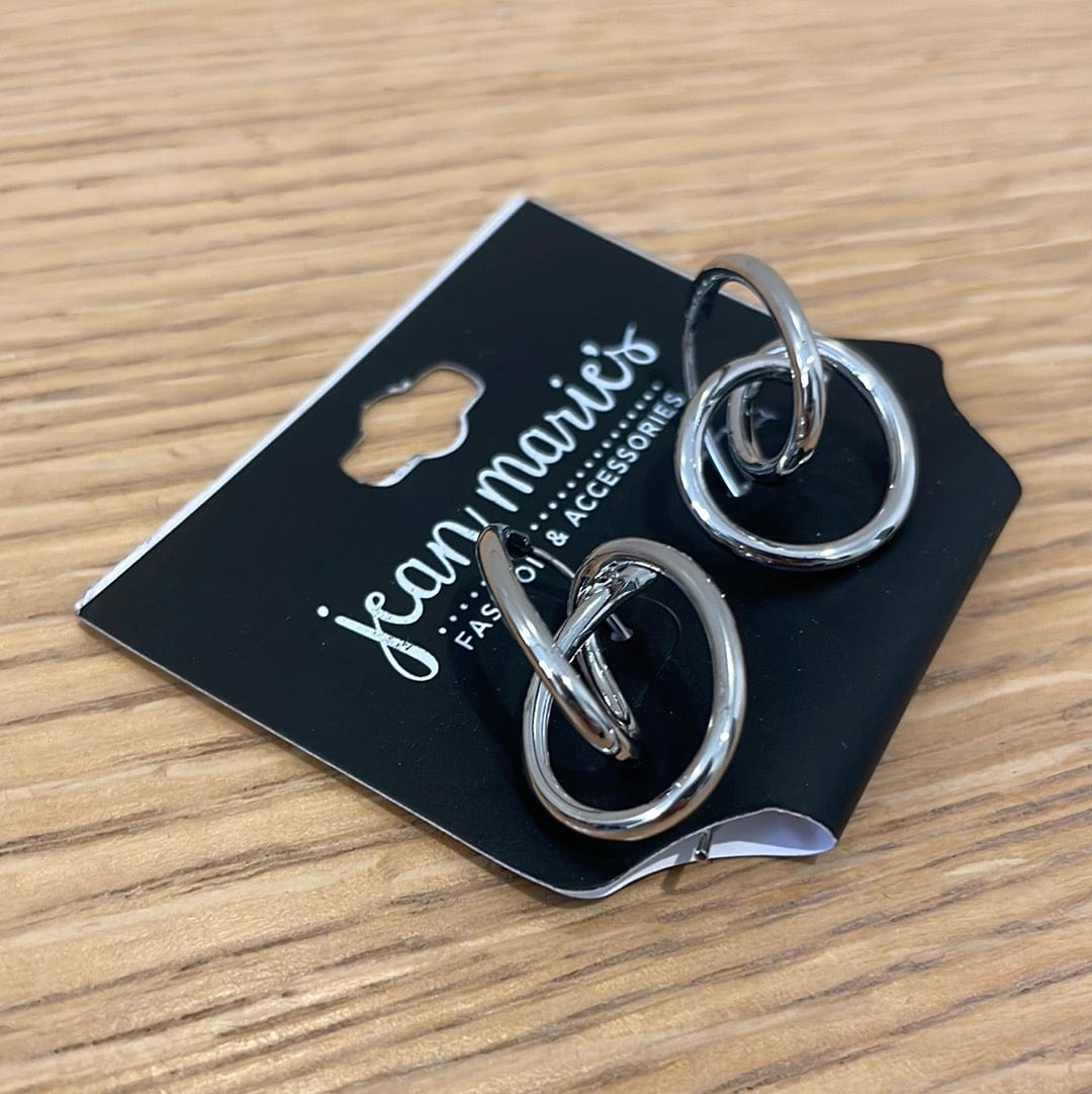 Twisty Turvy Silver Earrings
