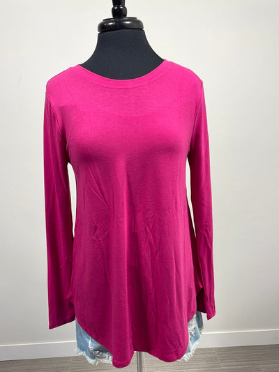 Everyday Magenta Long Sleeve Top