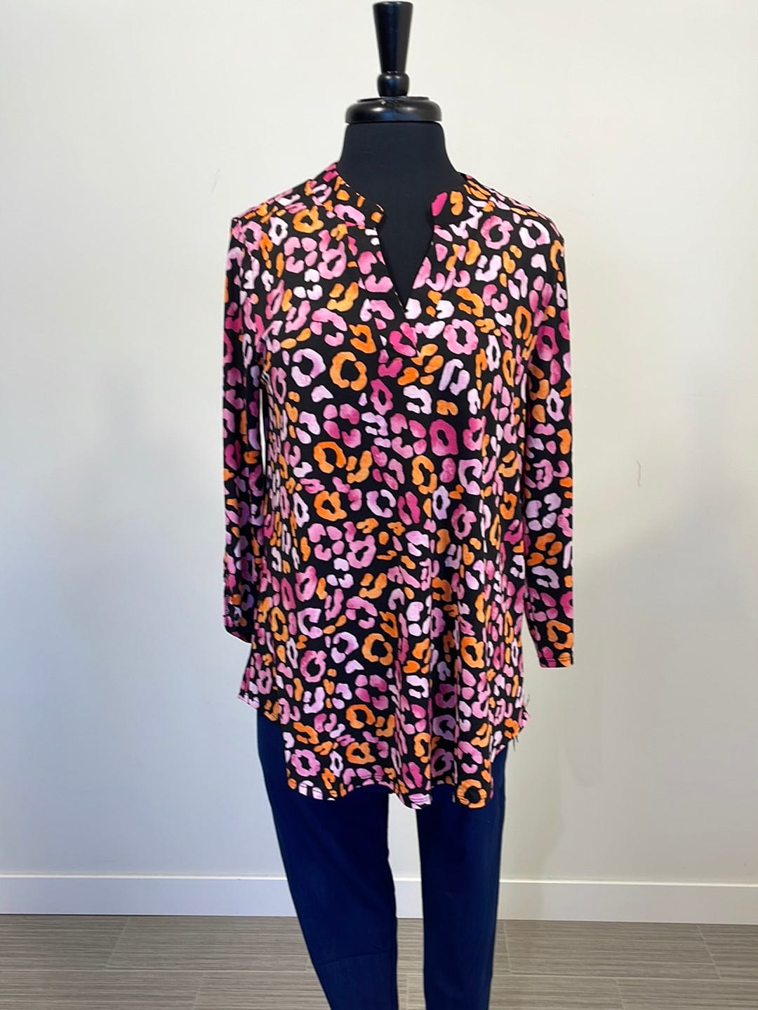 Black Multi Color Lizzy Top