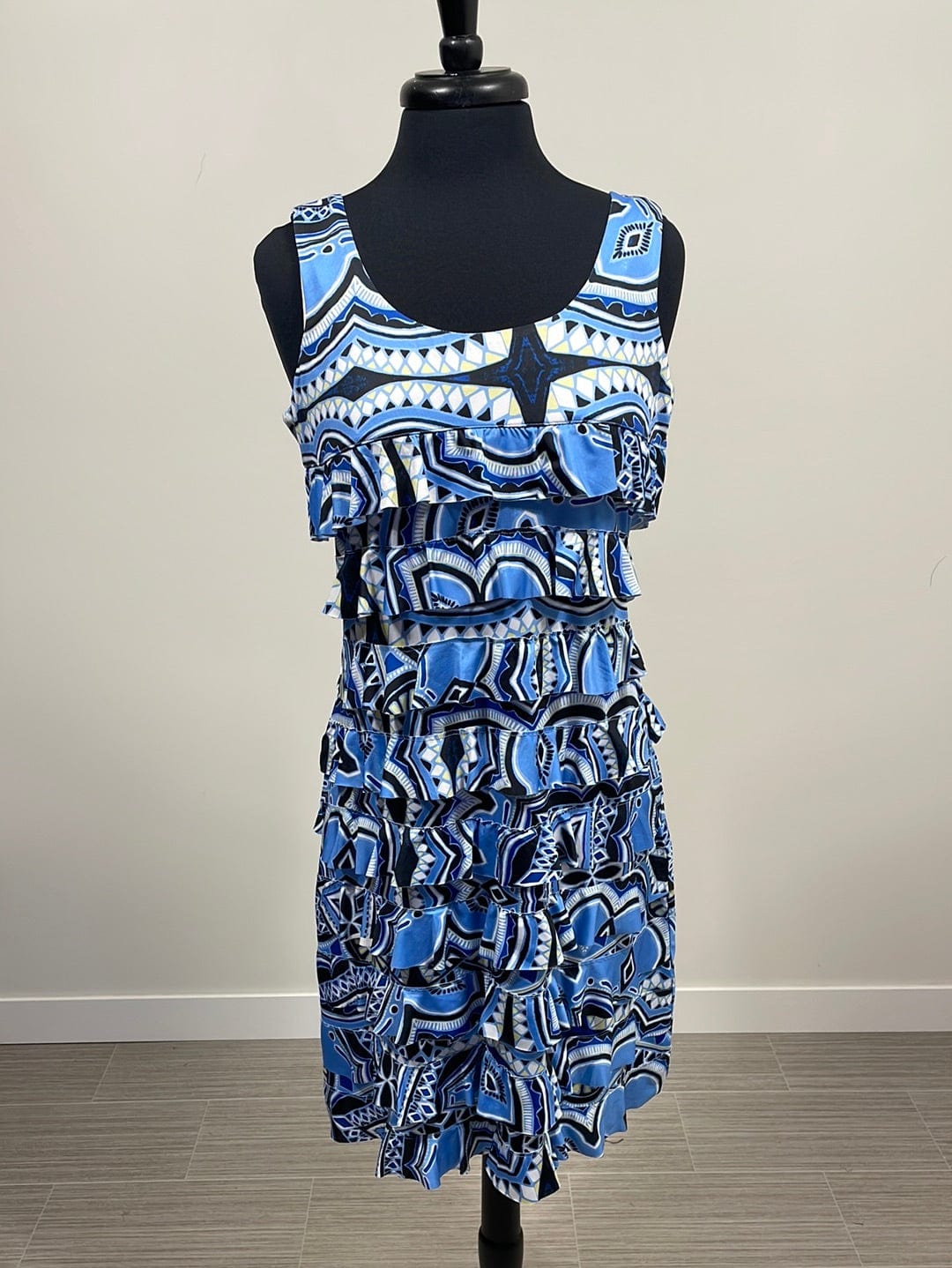 Denim Daisy Ruffle Dress