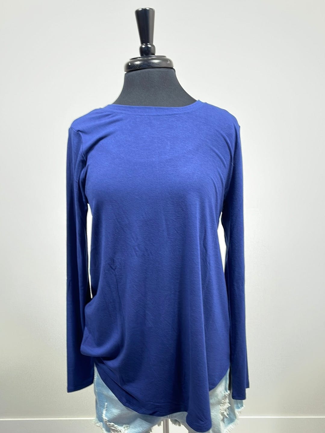 Everyday Light Navy Long Sleeve Top