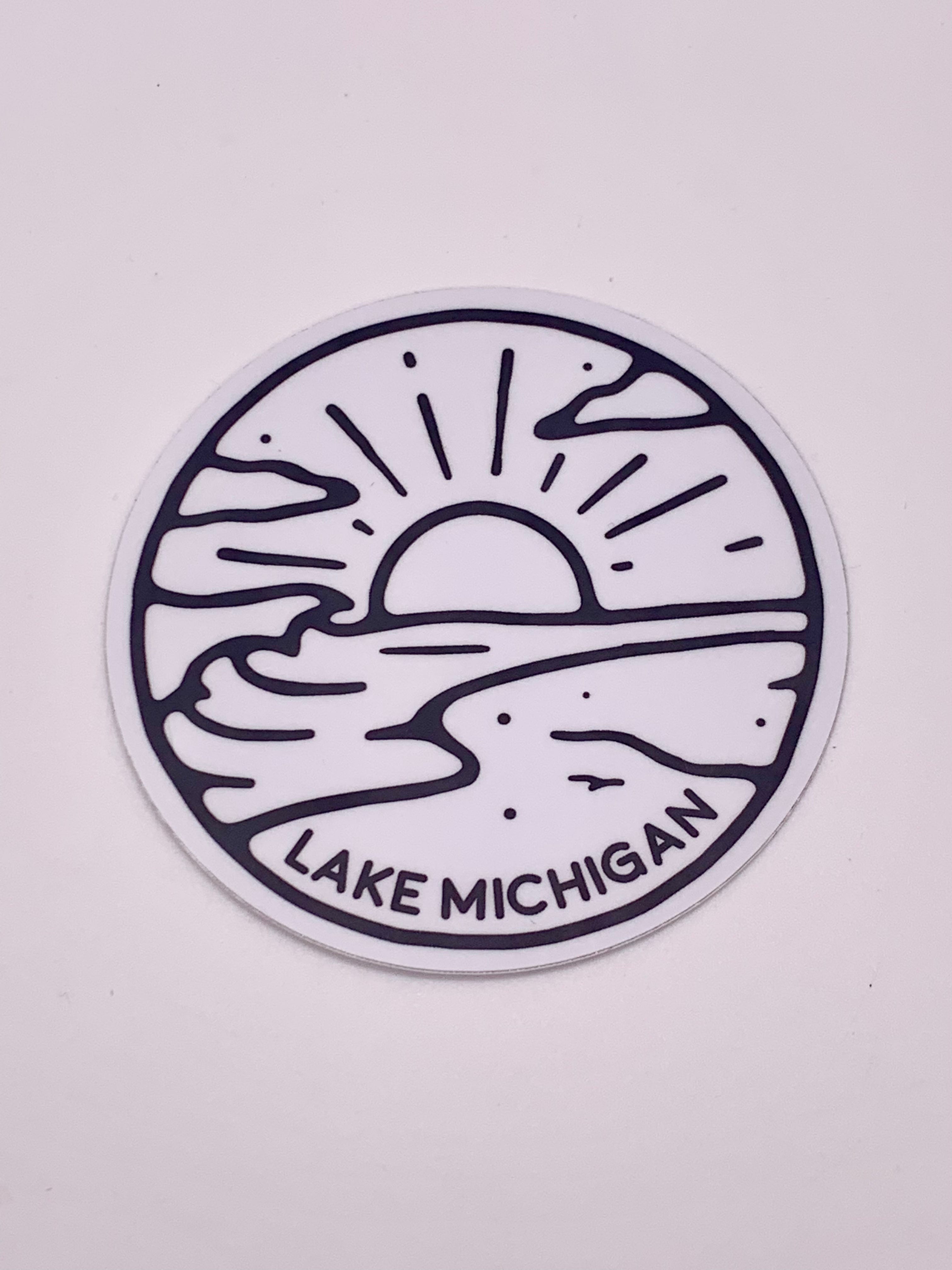 Lake Michigan Beach Sticker