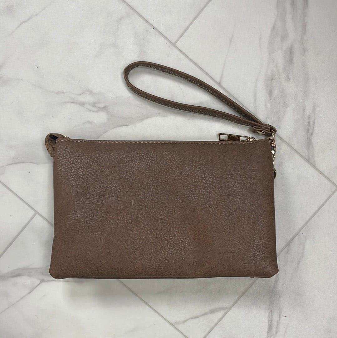 Khaki Crossbody Clutch