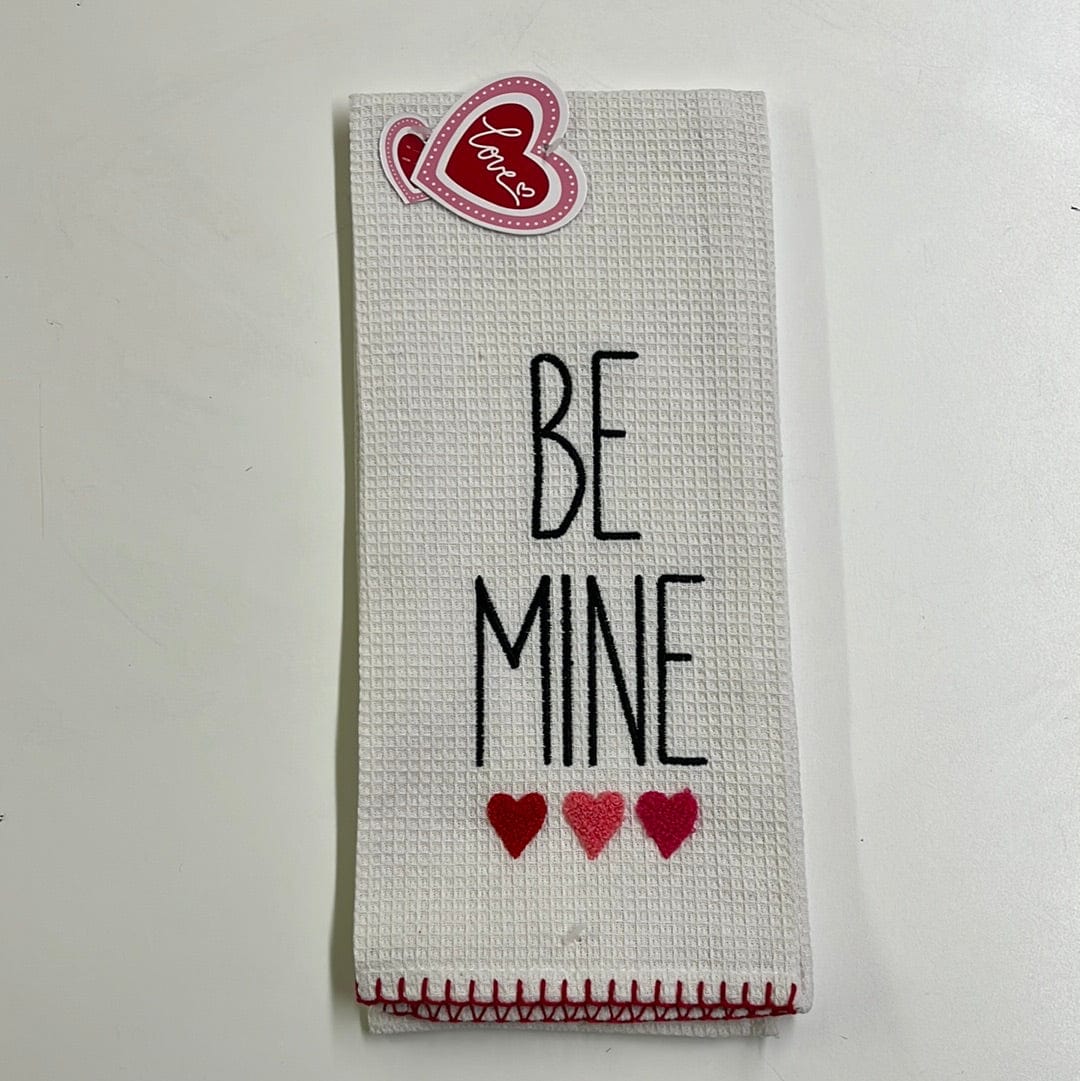 Be Mine Embellished Tea Towel