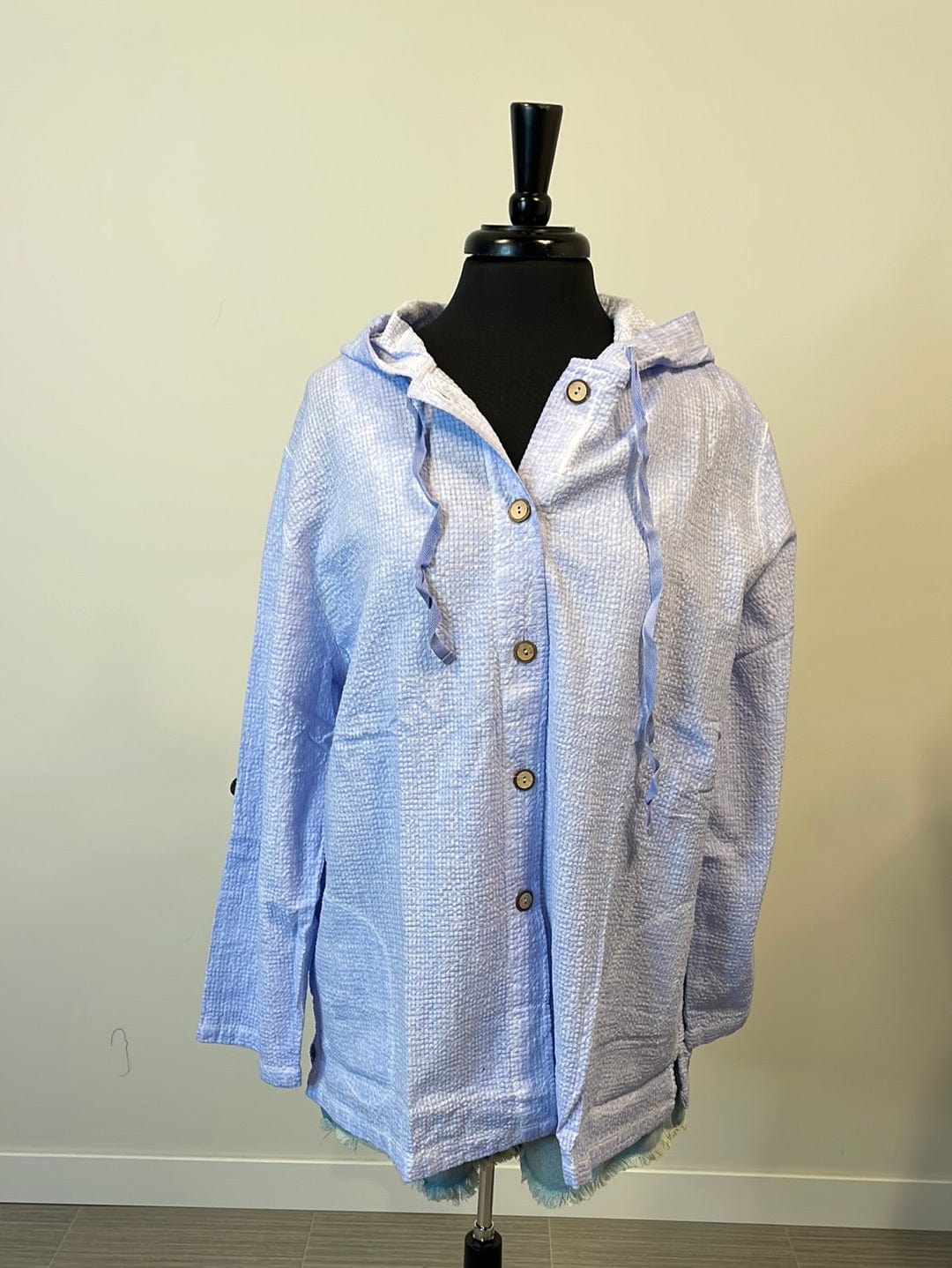 Lilac Texture Hoodie Jacket