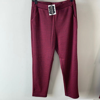 Black & Red Plaid Pant