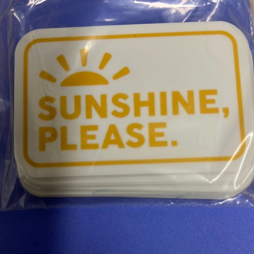 Sunshine Please Sticker