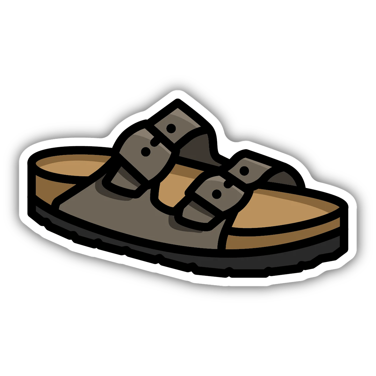 Leather Sandal Sticker
