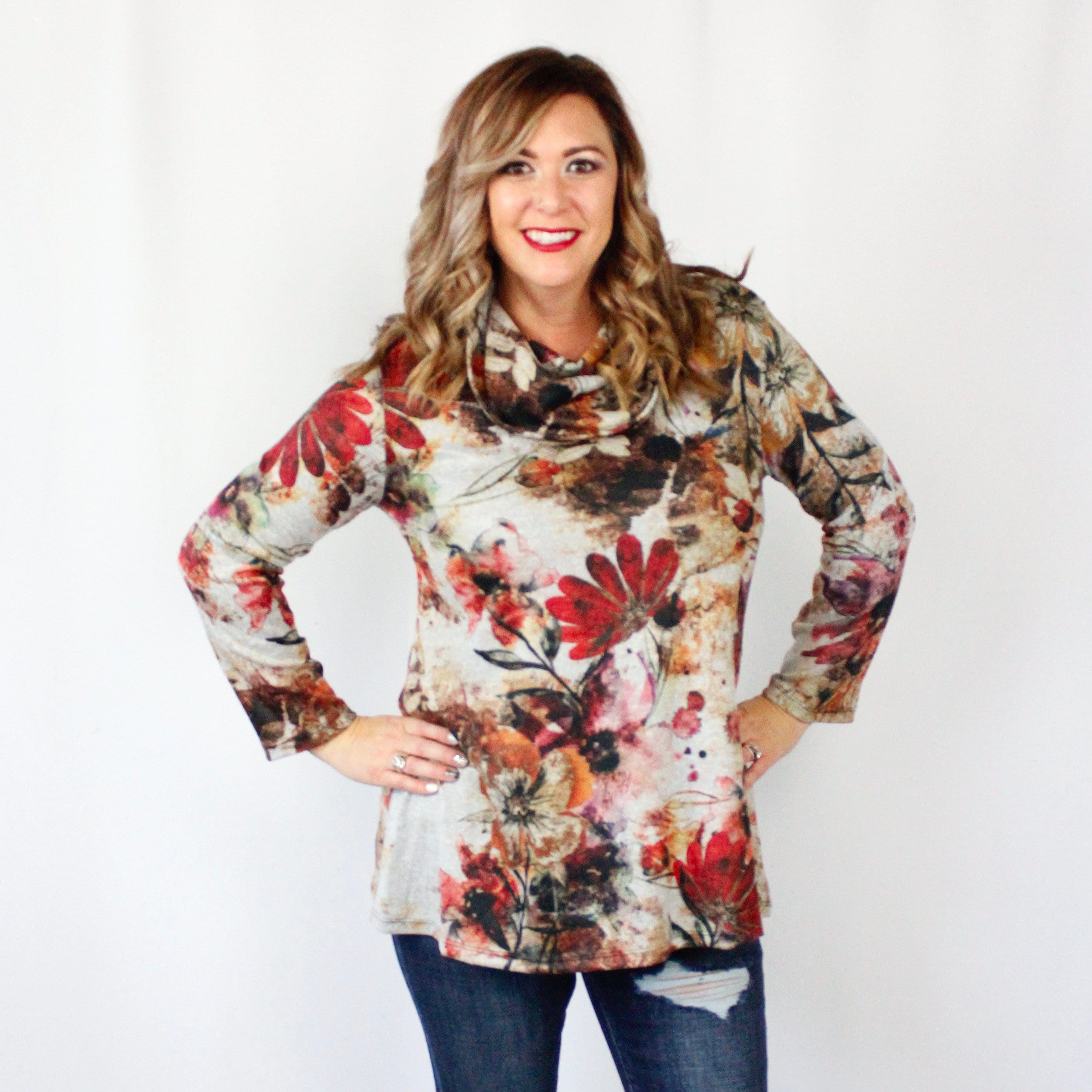 Nostalgia Brushed Floral Top