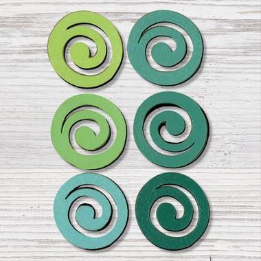 Swirl Ombre Magnets S/6