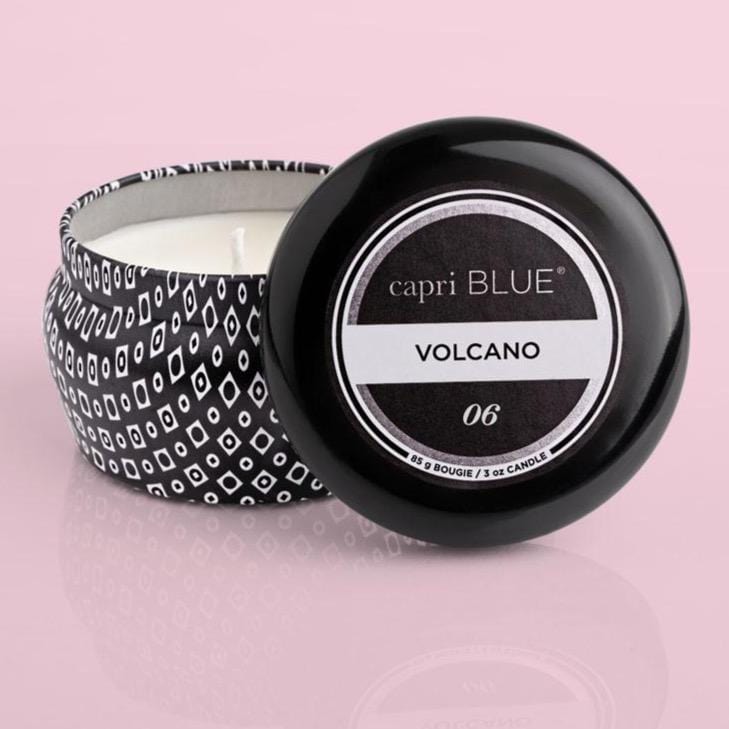 3oz Volcano Signature Mini Tin Candle - Black