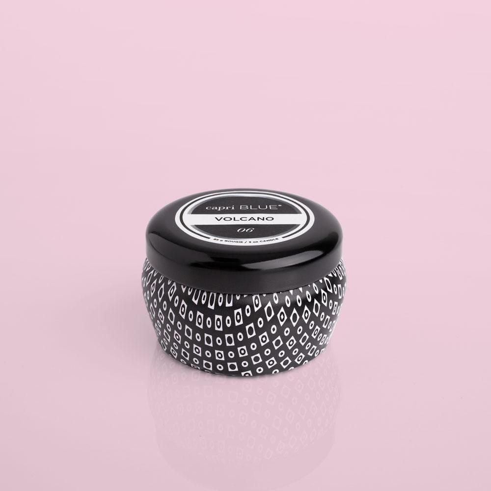3oz Volcano Signature Mini Tin Candle - Black