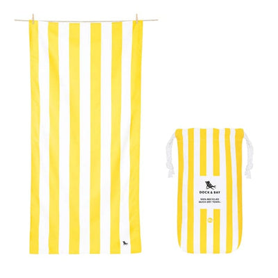 Quick Dry Towel - Purple Stripe